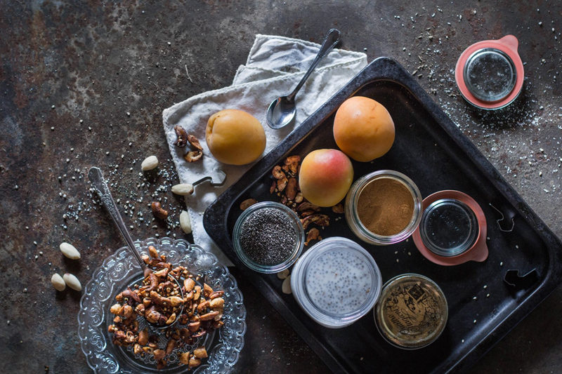 apricots and almonds