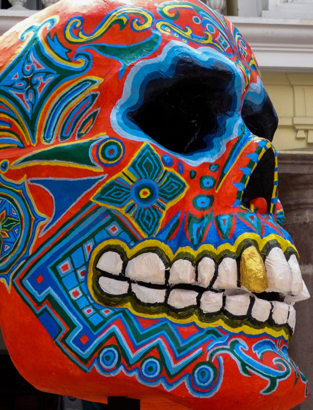 ecuador artistic skull colours