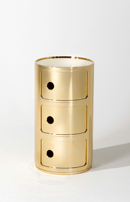 kartell gold componibile anna castelli ferrieri