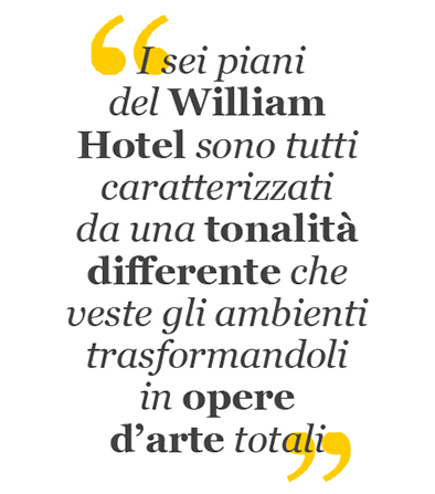 william hotels opere arte citazione