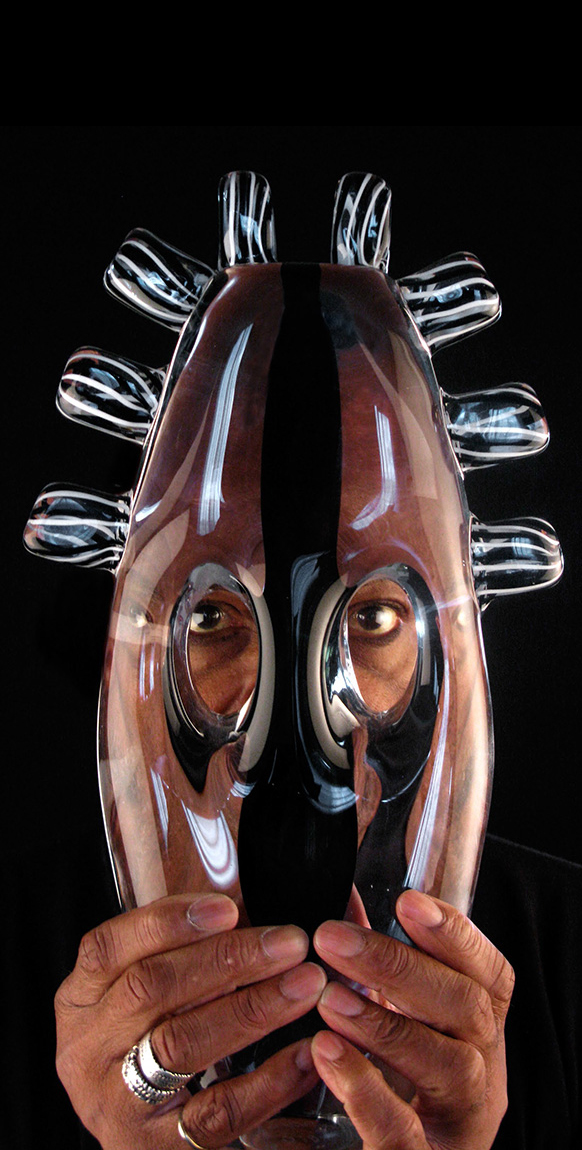 blown-glass-masks-Melvin-Anderson