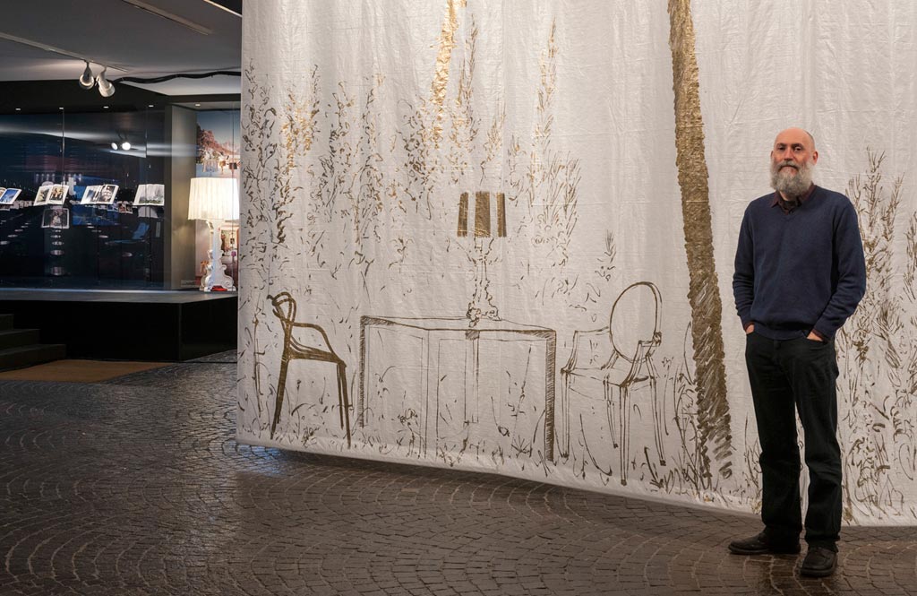Stefano Arienti's installation for Kartell Museum in Milan