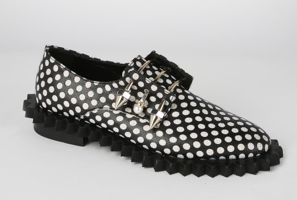 Coliac black pois shoes