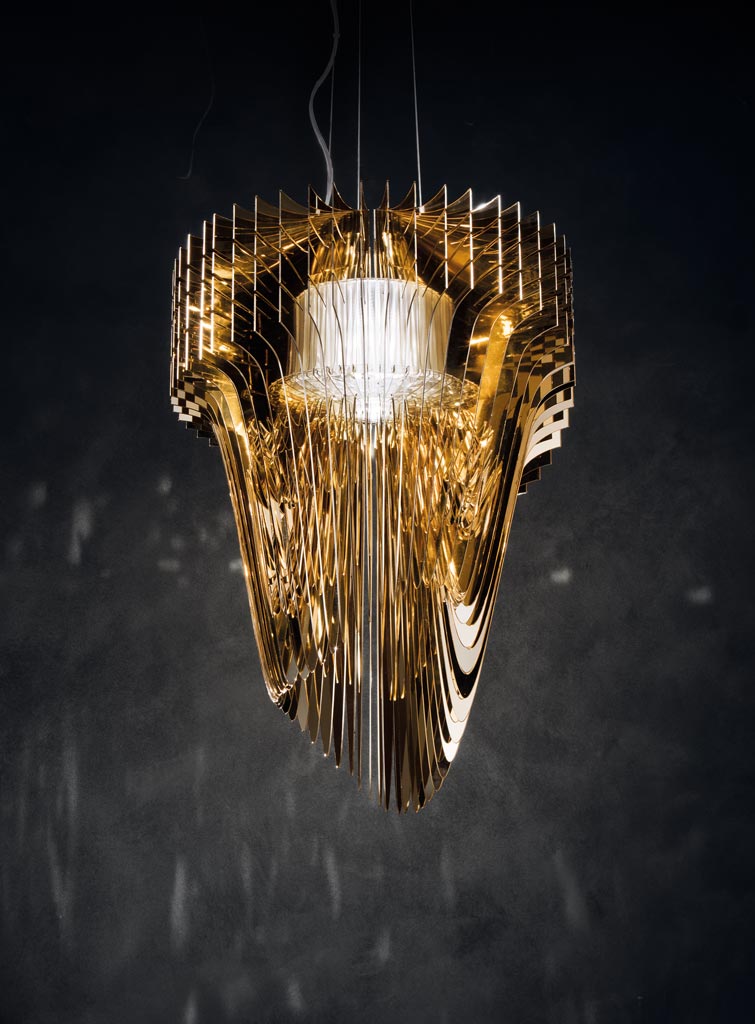 Aria gold by zaha hadid for slamp